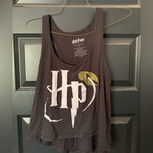 Women’s medium Harry Potter tank top, lightly worn bleach spot shown in picture